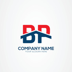 Fototapeta premium BP or PB Creative Modern Letters Logo Design Element
