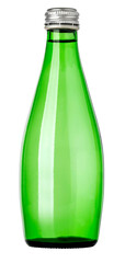 Glass bottle of soda water