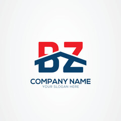BZ or ZB Creative Modern Letters Logo Design Element