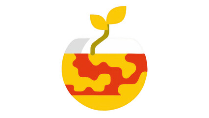 Earth day illustration of a plant growing from the ground PNG, World Environment Day plant growing PNG