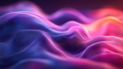 Obraz premium Abstract glowing waves, vibrant colors, dark background, digital art, website design