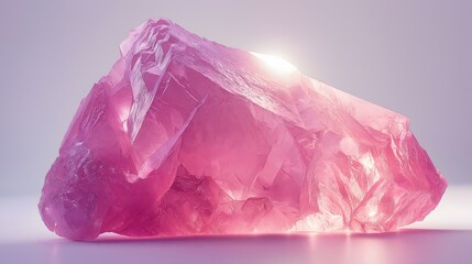 Fototapeta premium Pink Crystal Gemstone