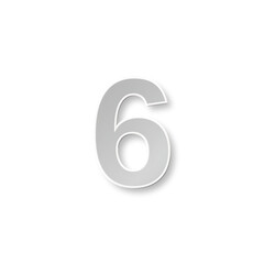 Transparent Outline Numbers 0-9
