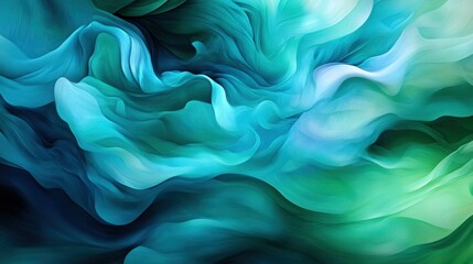 Fototapeta premium Fluid abstract art digital creation colorful waves modern aesthetic close-up artistic expression