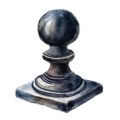 Dark academia inspired stamp electronics joystick chess.