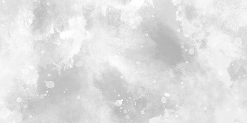 White and gray grunge wall and smoke, cloud with snow, bokeh effect texture. gray smoke and fog design texture overlays. hand painted vector on watercolor texture. white paper texture.