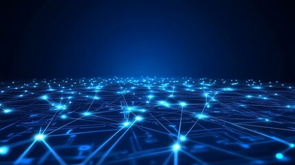 Fototapeta premium Global network digital data flow, futuristic background, technology concept