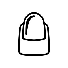 finger nail icon, simple flat style, illustration, logo sign symbol pictogram template, for ui or ux isolated on white for mobile app, editable