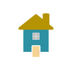 house icon, simple flat style, illustration, logo sign symbol pictogram template, for ui or ux isolated on white for mobile app, editable