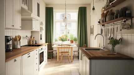 Bright and Airy Kitchen Design: A Rustic Charm