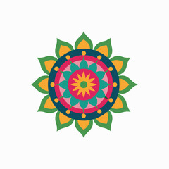 Traditional Mandala Art Design on White Background – Intricate & Elegant