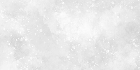 White and gray grunge wall and smoke, cloud with snow, bokeh effect texture. gray smoke and fog design texture overlays. hand painted vector on watercolor texture. white paper texture.