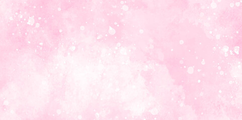 Abstract beautiful decorative and lovely soft pink grunge paint watercolor with bokeh background. watercolor smoke background texture. fantasy smooth light pink watercolor paper texture background.