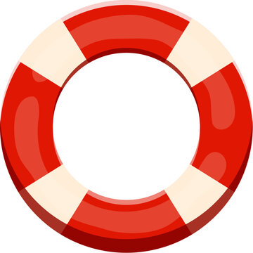 Summer travel font or beach holiday type and typeface, vector cartoon number 0. Lifebuoy or pool float buoy in shape of number zero for summer vacations font or sea holidays typeface numerals