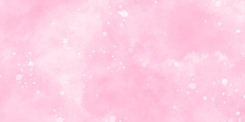 Abstract beautiful decorative and lovely soft pink grunge paint watercolor with bokeh background. watercolor smoke background texture. fantasy smooth light pink watercolor paper texture background.