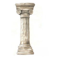 Fototapeta premium An ancient greek pillar architecture column.