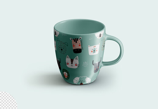 Mockup of Ceramic Mug Coffee Cup