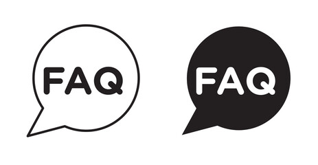 Obraz premium FAQs icon