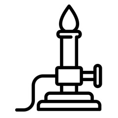 Bunsen Burner  Icon Element For Design	