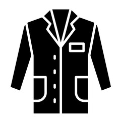 Naklejka premium Lab Coat Icon Element For Design 