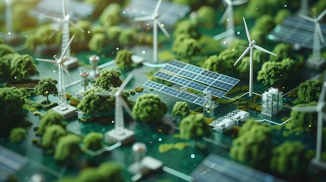 Renewable energy research lab scientists analyzing data clean composition with branding area