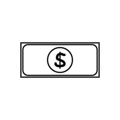 Obraz premium Banknote icon design for personal commercial use