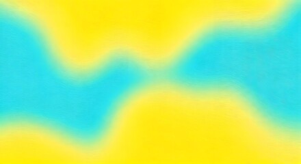 A bright yellow and turquoise watercolor wash, giving the impression of a sunny day with slight texture, AI Generated