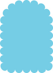 Pastel geometric shape