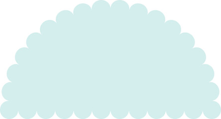 Pastel geometric shape