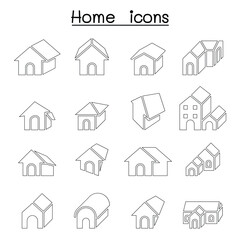 Home, House, Residential ,Apartment icon set