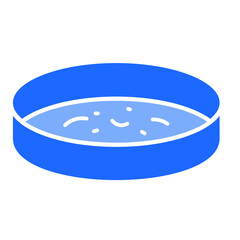 Petri Dish  Icon Element For Design	