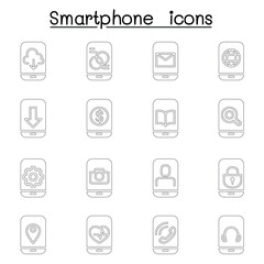 Smartphone icon set