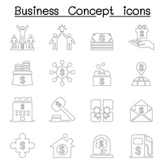 Business concept icons