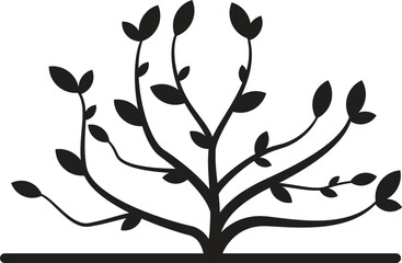 Root Of The Tree logo illustration. Vector silhouette of a tree,Abstract vibrant tree logo design, root vector - Tree of life logo design inspiration