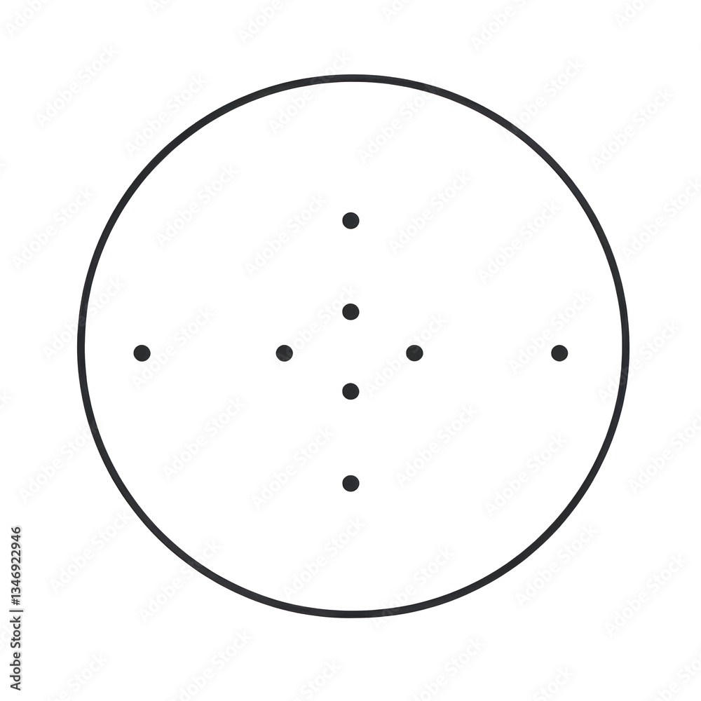 Canvas Prints png minimalist target with central dots