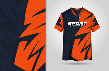 Sports jersey design black and orange background