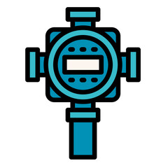 Toxic Gas Detection  Icon Element For Design	