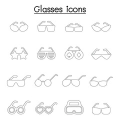 Glasses icon set vector illustration graphic design