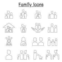 Fototapeta premium Family icon set vector illustration graphic design