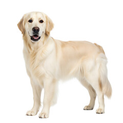 Fototapeta premium English Cream Golden Retriever AI Generated Image