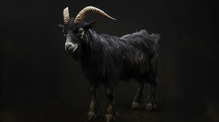 PNG Halloween goat detailed animal art
