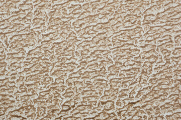 Close-up of wet sand and dust conditions on a white car in the summer.