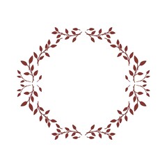 Wreath in vintage red colours