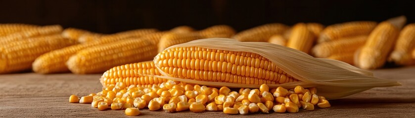 Harvesting Sweet Corn Farm Fields Agriculture Photography Rustic Environment Close-Up View Natural Produce