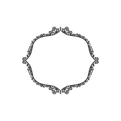 Vintage black wreath. Invitation, announcement card