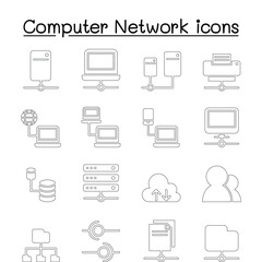 Server & Computer network icon set vector illustration Graphic Design