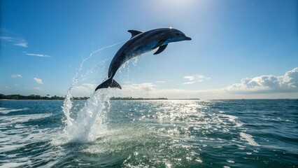 dolphin jumping out of water