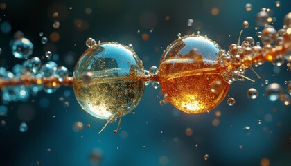 Water droplet art in the microscopic world