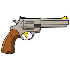 Smith & Wesson Model 686 gun, police weapon vector design, military vector design illustration.