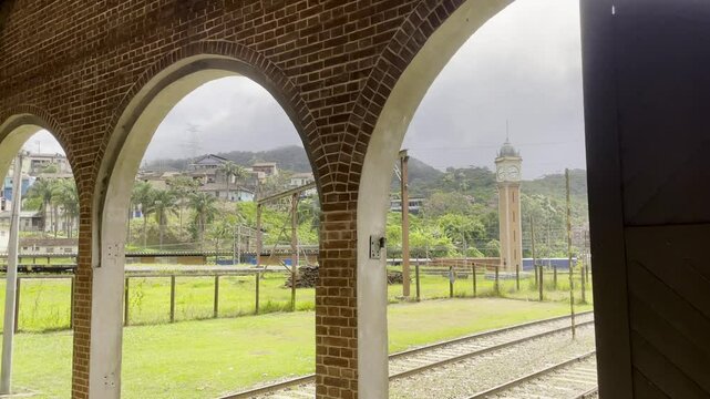 An abandoned British trainstation, in Santo Andre SP Brazil.